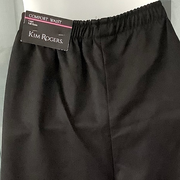 Kim Rogers comfort waist women's black capri pants - Picture 5 of 9